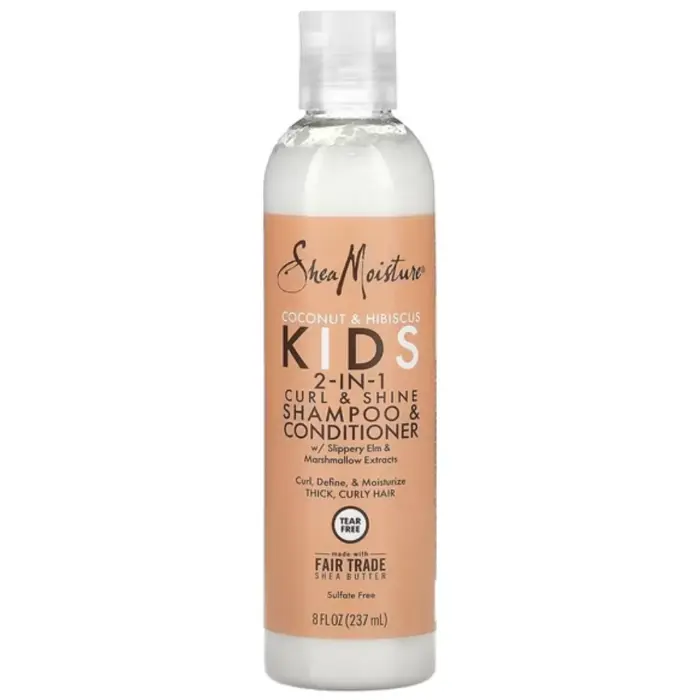 Shea Moisture Kids Coconut and Hibiscus 2-IN-1 Curl and Shine Shampoo and Conditioner 236ml